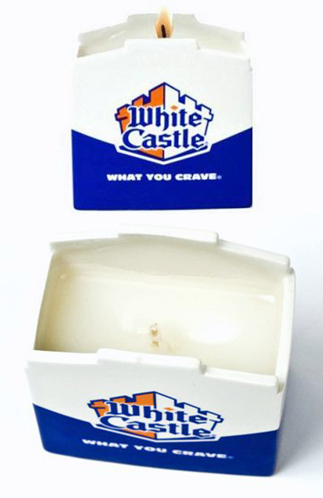 white castle slider candle