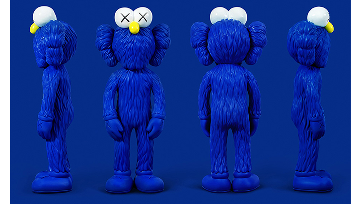 cookie monster kaws doll