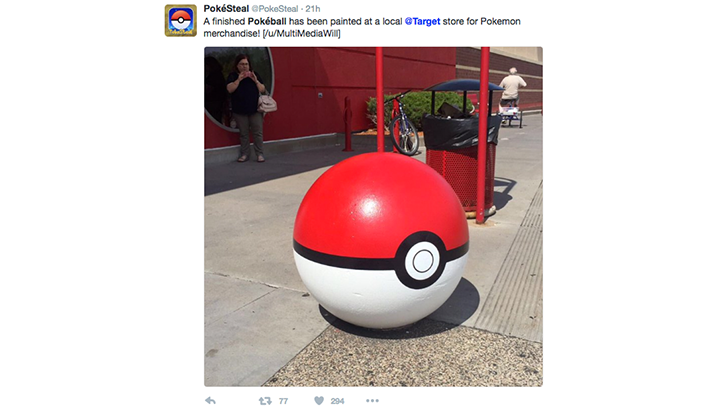 target pokemon ball