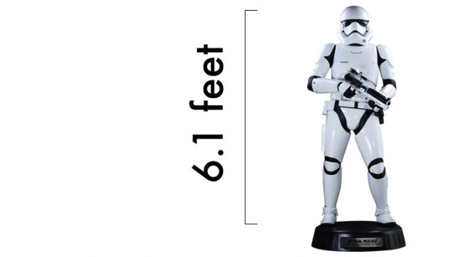 Life-sized Stormtrooper by Hot Toys
